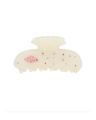 Emi Jay Sweetheart Hair Clip in Cloud Kiss. Product shot on white background. 