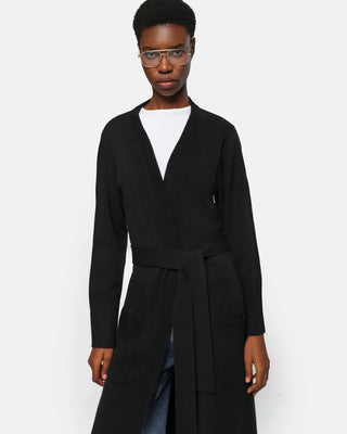 Apparis Alessi Long Belted Cardigan Noir