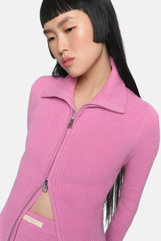 Apparis Nova Zip- up Cardigan Orchid