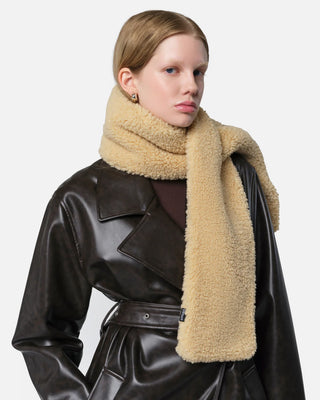 Apparis Kai Bouclette Scarf Sand