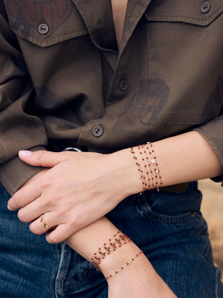 Gigi Clozeau Classic Bracelet Mocha & Yellow Gold