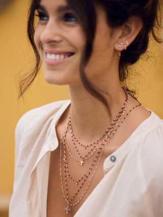 Gigi Clozeau Classic Necklace Mocha & Yellow Gold