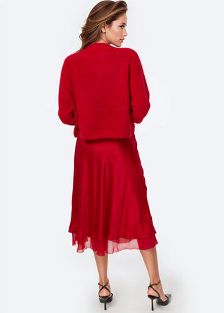 Cami NYC Genoa Skirt Cardinal