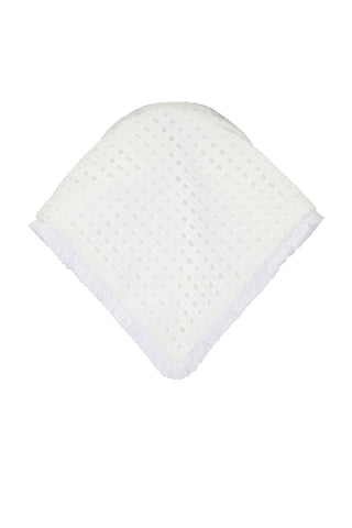 Lele Sadoughi Ivory Eyelet Jackie Hankerchief Headband
