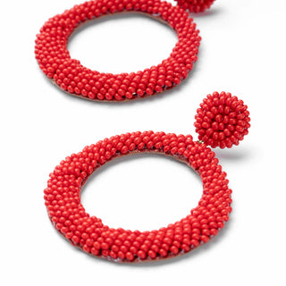 Deepa Gurnani Asta Earrings Red