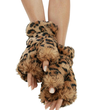 Apparis Ariel Fingerless Gloves Leopard