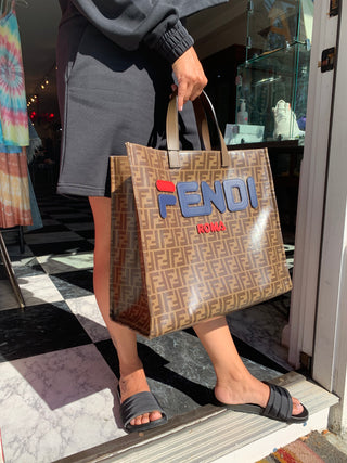 House of 29 x What Goes Around Comes Around Fendi Fila Mania Brown Tessa Shopper