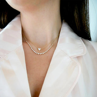 ef collection graduated diamond necklace