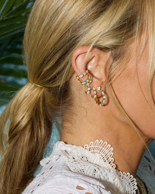 Melinda Maria Isla Huggies with White Diamondettes