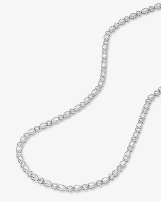 Melinda Maria Isla Tennis Necklace with White Diamondettes