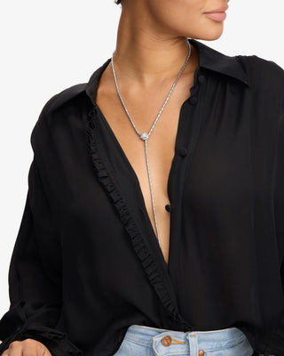 Melinda Maria Jaguar Bolo Lariat Necklace
