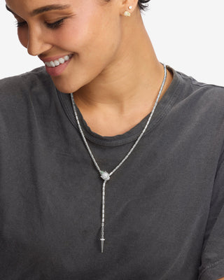 Melinda Maria Jaguar Bolo Lariat Necklace