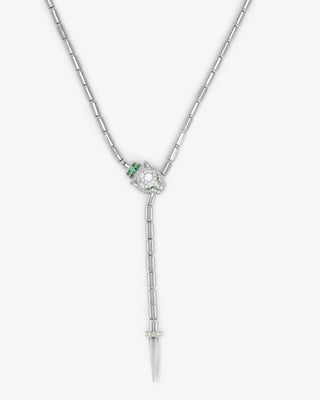 Melinda Maria Jaguar Bolo Lariat Necklace