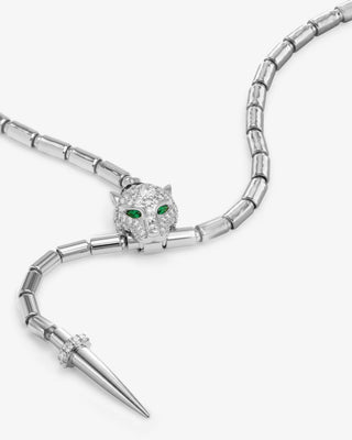 Melinda Maria Jaguar Bolo Lariat Necklace