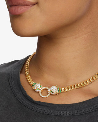 Melinda Maria Jaguar Cuban Chain Necklace 6.8mm