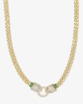 Melinda Maria Jaguar Cuban Chain Necklace 6.8mm