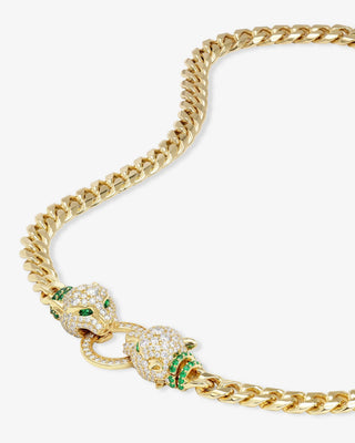 Melinda Maria Jaguar Cuban Chain Necklace 6.8mm