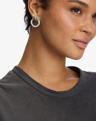Melinda Maria Jaguar Pavé Illusion Hoops