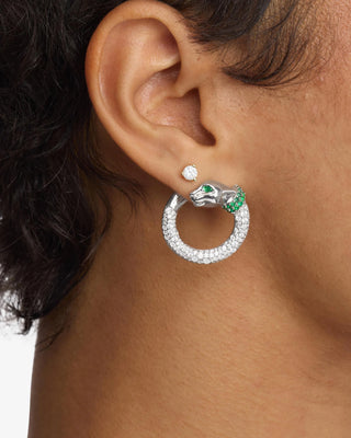 Melinda Maria Jaguar Pavé Illusion Hoops