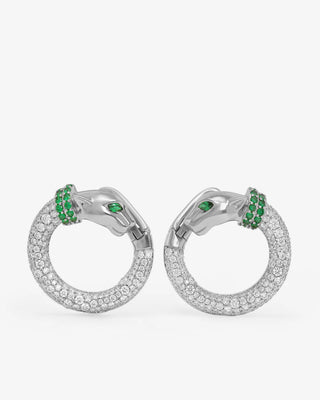 Melinda Maria Jaguar Pavé Illusion Hoops