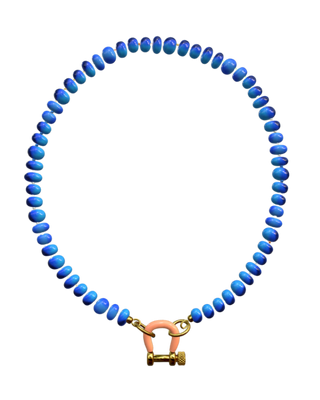 Spicy Dan Jax Necklace, blue opal necklace