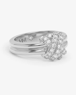 Melinda Maria Knot Crossed Ring