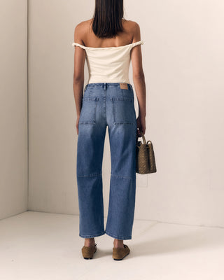 Le Jean Utility Soft Barrel Open Skies (Clean Hem)