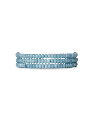 Lele Sadoughi Blue Aventurine Diana Triple Row Choker