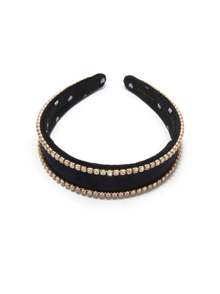 Lele Sadoughi Jet Bessette Crystal Edge Headband