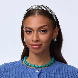 Lele Sadoughi Jet Bessette Plaid Headband