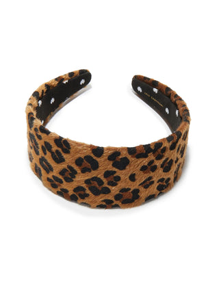 Lele Sadoughi Leopard Brigitte Faux Ponyhair Headband