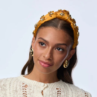 Lele Sadoughi Maple Knotted Crystal Cluster Embellished Headband