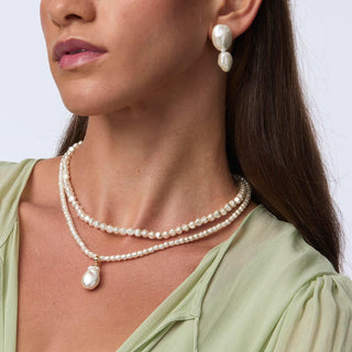 Lele Sadoughi Pearl Estate Layered Pearl Necklace