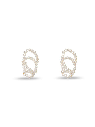 Lele Sadoughi Pearl Loop Earrings