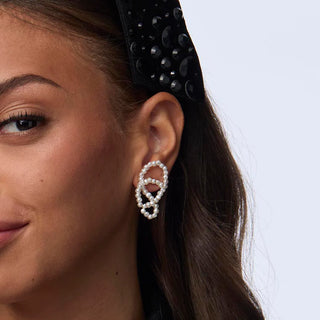 Lele Sadoughi Pearl Loop Earrings