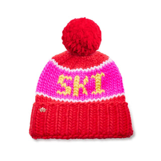 Lele Sadoughi Red Ski Beanie