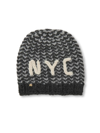 Lele Sadoughi Slate Melange NYC Beanie