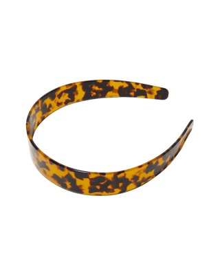 Lele Sadoughi Tortoise Emma Acetate Headband. Product is shot on white background. 