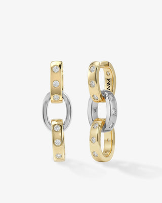 Melinda Maria Ashley Chain Convertible Earring. Product is shot on a white background. 