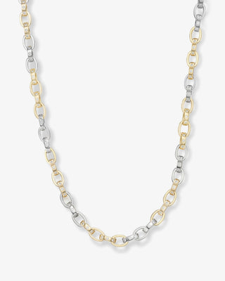Melinda Maria Ashley Chain Link Necklace 9mm Product is shot on white background.