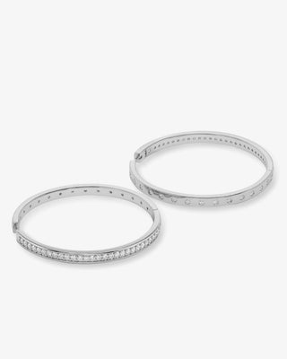 Melinda Maria Ashley Infinity Reversible Hoops 2". Product is shot on white background.