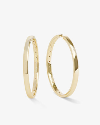 Melinda Maria Ashley Reversible Hoops 2". Product is shot on white background. 