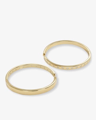 Melinda Maria Ashley Reversible Hoops 2". Product is shot on white background. 