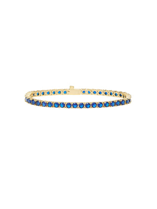 Melinda Maria Grand Heiress Tennis Bracelet Blue Sapphire