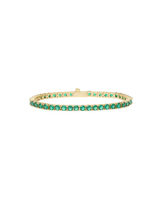 Melinda Maria Grand Heiress Tennis Bracelet Emerald