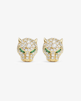 Melinda Maria Jaguar Pavé Studs. Product is shot on a white background. 