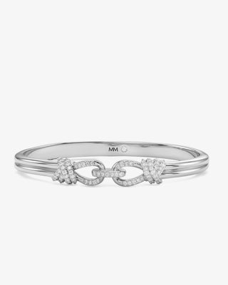 Melinda Maria Knot Cuff. Product is shot on white background.