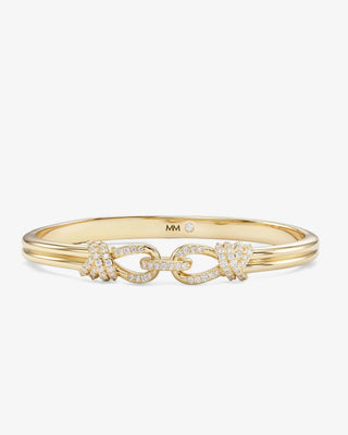 Melinda Maria Knot Cuff. Product is shot on white background.