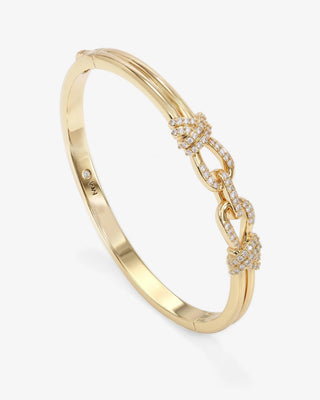Melinda Maria Knot Cuff. Image is shot on white background. 