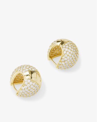 Melinda Maria Norah Pave Earrings White Diamondettes